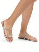 Rasteirinha Mariza com Brilhos de Strass