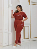 Conjunto Feminino Manga Curta Moletinho