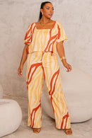 Conjunto Mariza Blusa e Calça Estampada