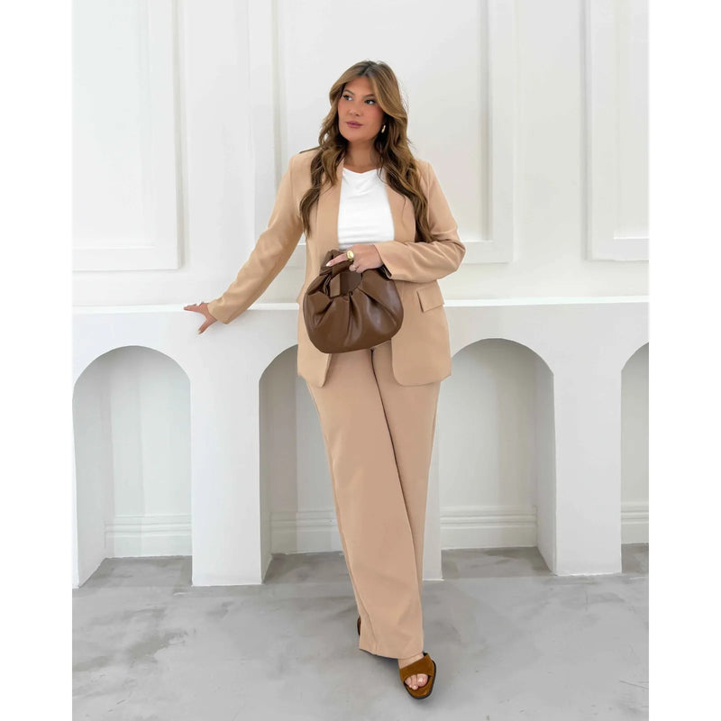 Blazer + Calça Virginia Bege