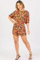 Conjunto Macaquinho Floral Zara