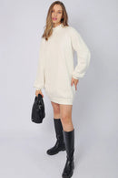 Vestido Moletom Oversize Off White