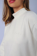 Vestido Moletom Oversize Off White