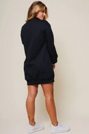 Vestido Moletom Oversize Off White